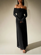 ERIKA LONG SEQUIN DRESS